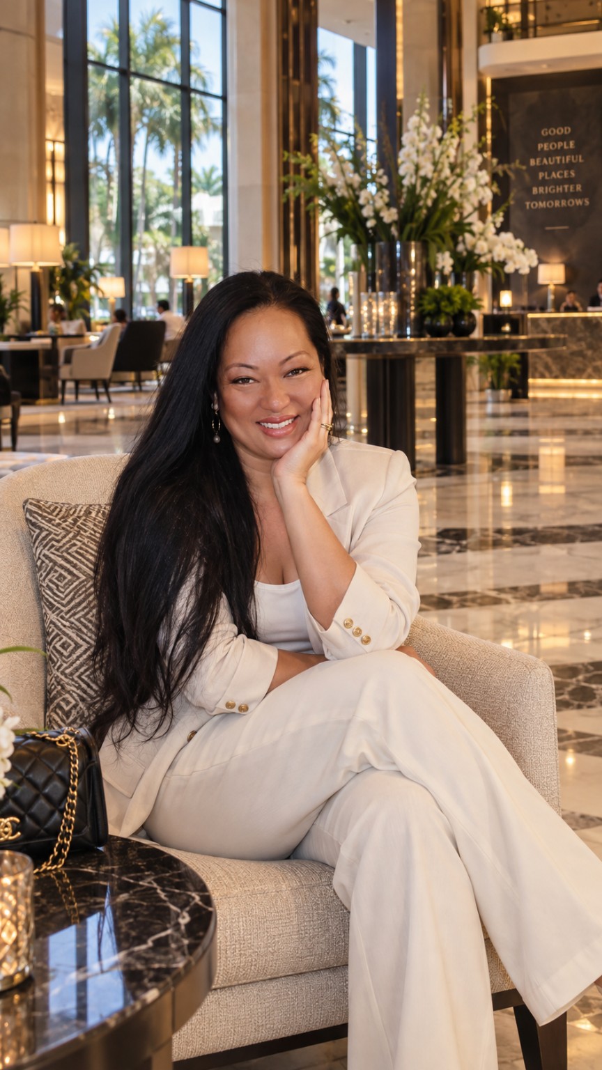 Leimomi in a polished hospitality setting